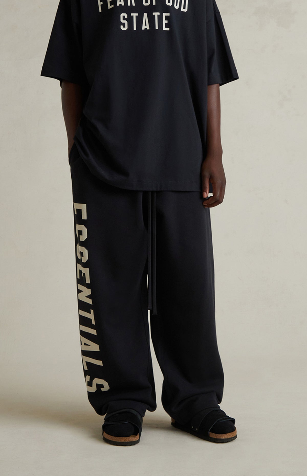 Pantalons Logo Essentials Noir