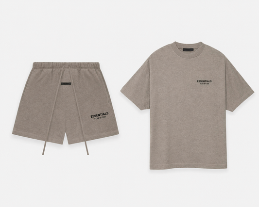 FW24 Essentials Short tee shirt ( Heather Grey)