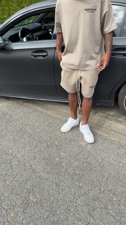 FW24 Essentials Short tee shirt ( Heather Grey)