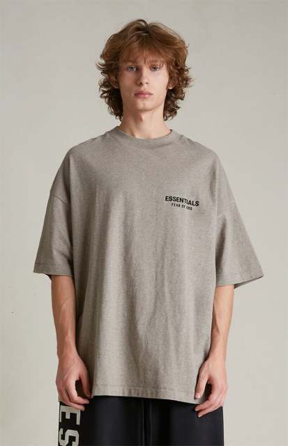 FW24 Essentials Short tee shirt ( Heather Grey)