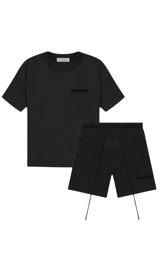 Short tee shirt Essential black