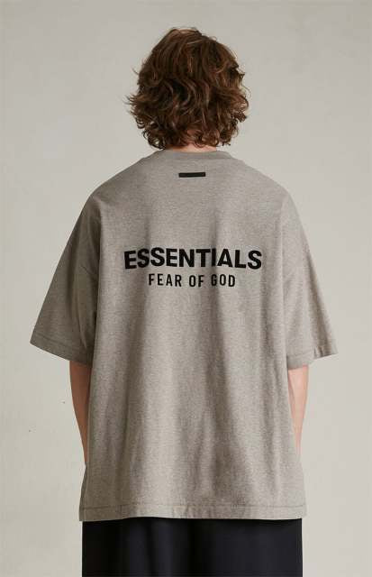 FW24 Essentials Short tee shirt ( Heather Grey)