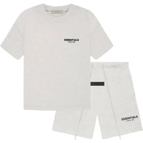Short tee shirt gris claire essentials