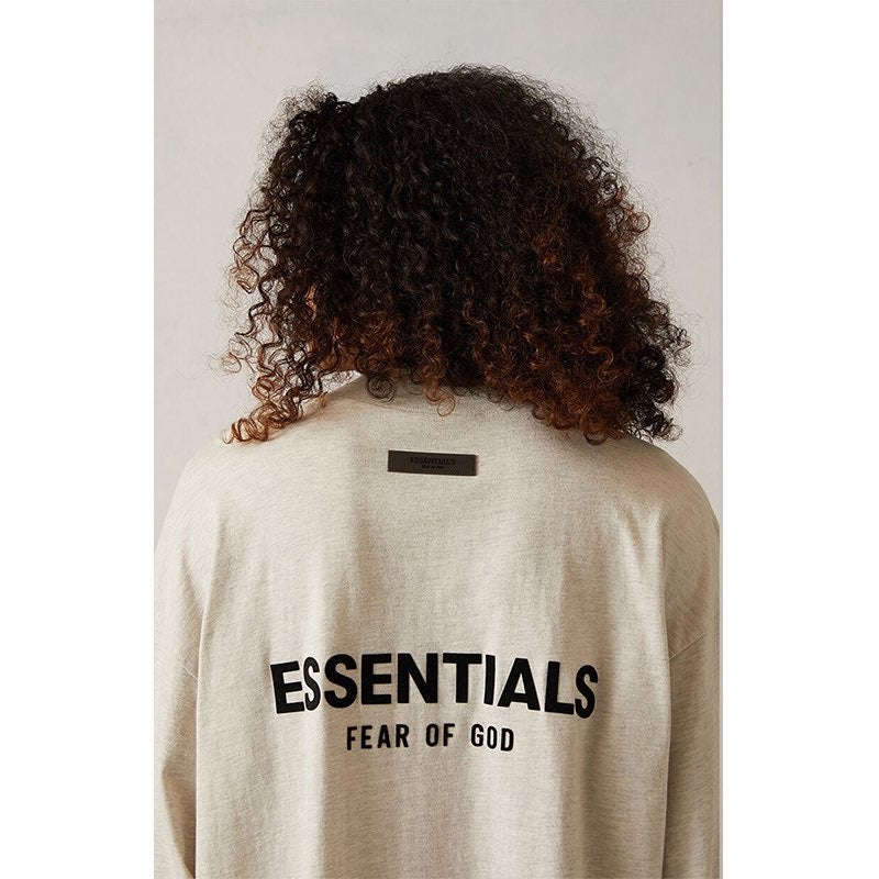 T-shirt Essentials Manche Longues Beige