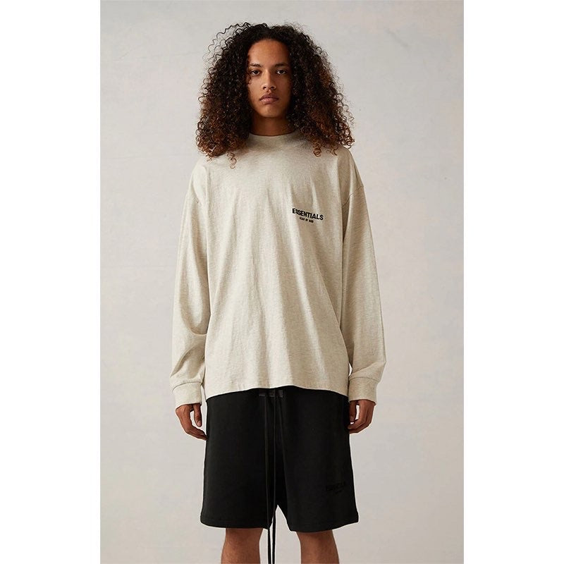 T-shirt Essentials Manche Longues Beige