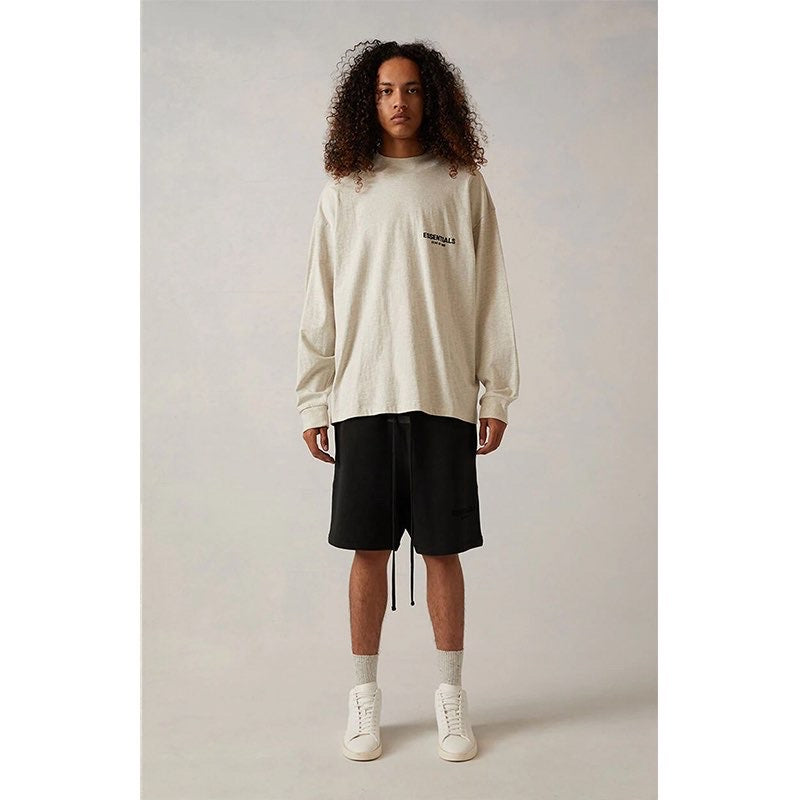 T-shirt Essentials Manche Longues Beige