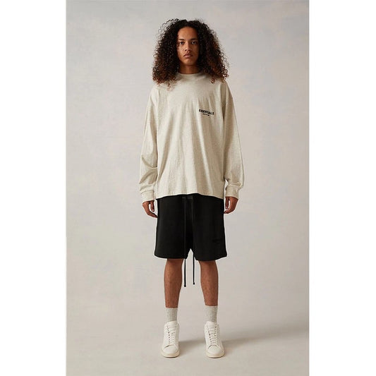 T-shirt Essentials Manche Longues Beige