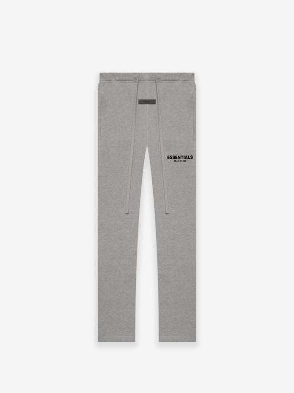 Pantalons Large Essentials Grris Foncé
