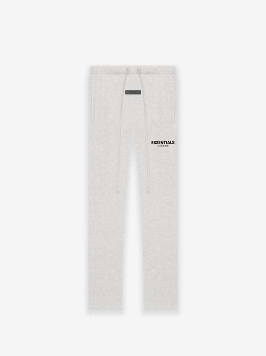 Pantalons Large Essentials Gris Claire