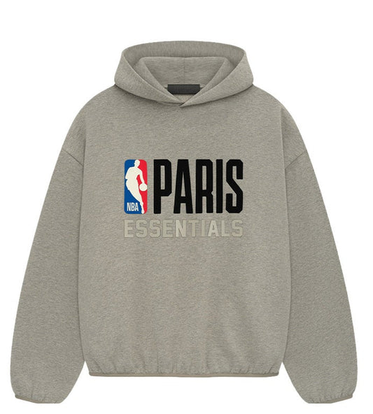 Hoodie Gris Essentials x NBA