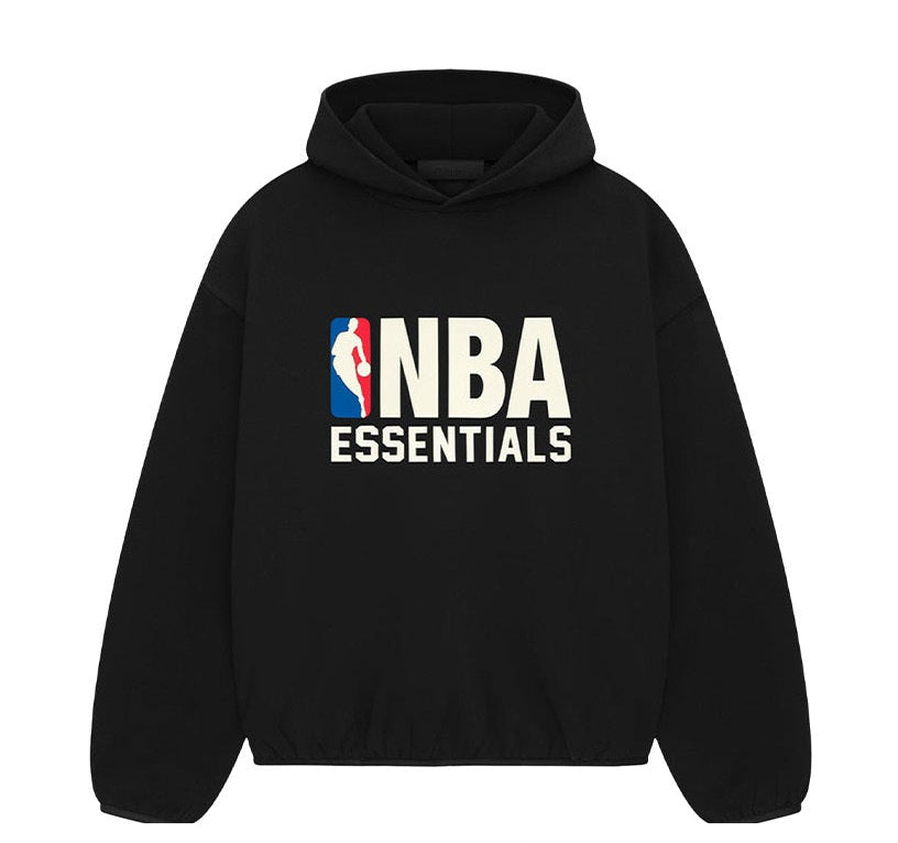 Hoodie Noir Essentials x NBA