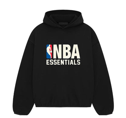 Hoodie Noir Essentials x NBA